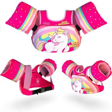 Imagem de Boia Infantil Unicórnio com Colete Salva Vidas Nash