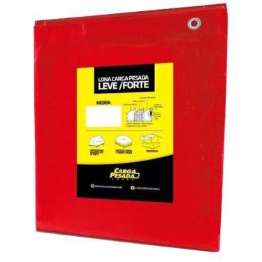 Imagem de Lona Barraca De Feira Vermelha 300 Micras Impermeável 3x4 / 4x3 - CARG