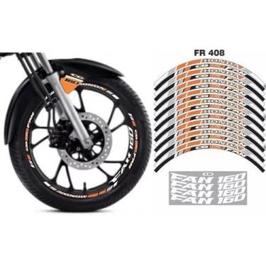 Imagem de Adesivo Cg160 Fan Kit Completo Laranja Pesonalizado Kitgg815 - Resitan
