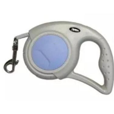 Imagem de Coleira Guia Retrátil 5 Metros Pets Cachorro Cães Resistente Com Trava