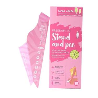 Imagem de Asweir 20Pc Funil Descartável Para Xixi Para Mulheres, Dispositivo Portátil Para Urinar Mictório Feminino, Copo Para Xixi Para Meninas Em Pé, Funil Para Xixi Para Mulheres Em Viagens, Adequado Para