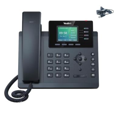 Imagem de IP Phone Market SIP-T34W WiFi IP Phone - Power Adapter Included - 4 VoIP Accounts. 2.4-Inch Color Display. Dual-Port Gigabit Ethernet, 802.3af PoE, (SIP-T34W-PSU)