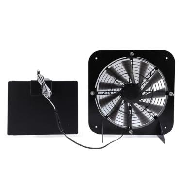 Imagem de Kit de Ventilador Com Energia Solar, Ventilador de Ventilador de 13 Polegadas de 10W, Ventilador de Ventilação de Resfriamento para Galinheiro, Estufa, Galpão, Casa de Estimação,