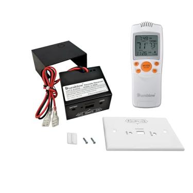 Imagem de Durablow Kit De Controle Remoto Para Lareira A Gás Liga/Desliga Tl1003 + Termostato + Temporizador Com Tela Lcd Para Válvulas De Gás Solenóides De Travamento, Substitui Interruptor De Parede, Módulo