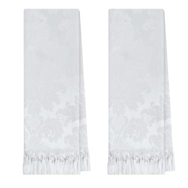 Imagem de 2 Mantas Xale Para Poltrona Pequena Peseira 0,70 X 1,80 (23 BRANCO)