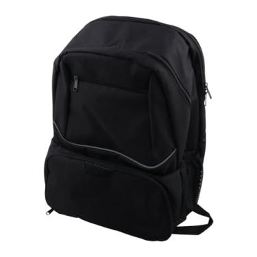 Imagem de Vaveren Bolsa de tênis de mochila de badminton portátil portátil respirável com compartimento de sapatos Backpack para viagens de racquetball de squash, Preto