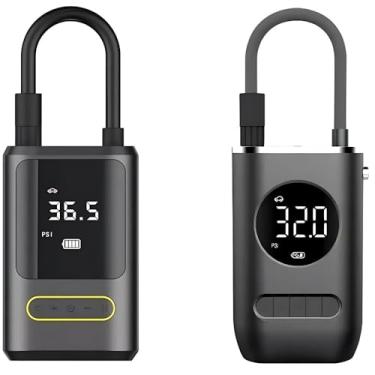 Imagem de Mini Compressor de Ar Portatil Recarregavél Digital USB Calibrador Pneu(ALEATÓRIO)
