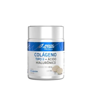 Imagem de Colágeno Tipo 2 c/ Acido Hialuronico 30 caps - Bodyaction, Sem sabor