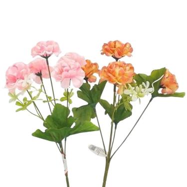 Imagem de Buquê Flor Artificial Mini Cravo 5 Flores - 29cm