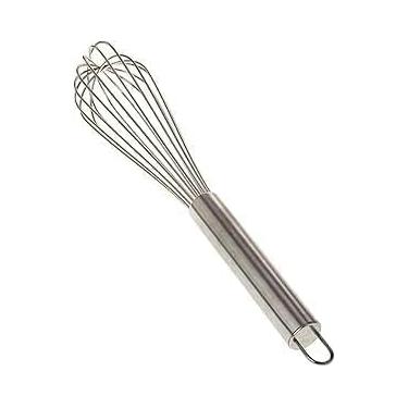 Imagem de Bate Clara de Inox 29cm Prata Aço inoxidável, ovos de mão, massa e massa, batedor de metal para uso na cozinha Premium