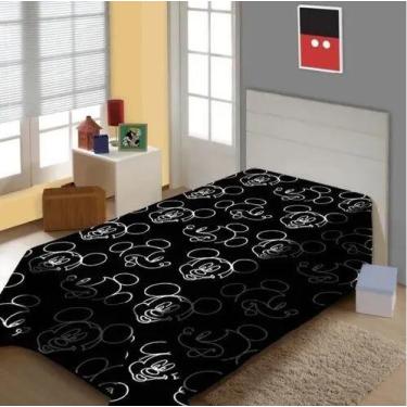 Imagem de Manta disney personagem microfibra - jolitex, MICKEY BLACK