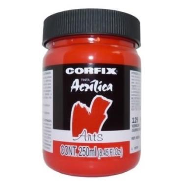 Imagem de Tinta Acrílica G1 Arts 129 Vermelho Cádmio 250ml Corfix, 129 - VERMELH