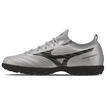 Imagem de Chuteira Society Masculina Mizuno Regent AS, Prata, 40