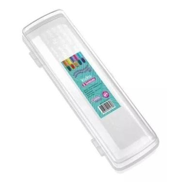 Imagem de Porta Escova De Dentes Plástico Sanremo Cor Transparente +nf