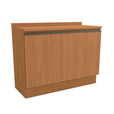 Imagem de Balcão de Cozinha 120 Cm Mônica 2 Portas Canela - Kappesberg, Marrom, 