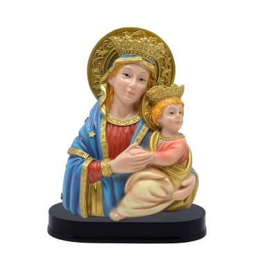 Imagem de Imagem Mãe Rainha Busto Religiosa De Resina 14Cm