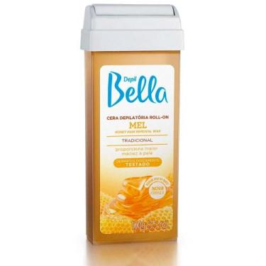 Imagem de Refil Cera Quente Depilatória Roll-On Mel Depil Bella 100g Amarela Mel
