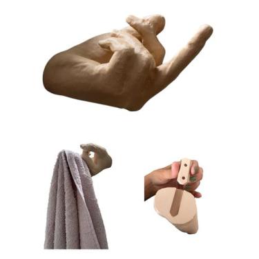 Imagem de Suporte Para Toalha Banheiro Mão Dedo - FLEX3D
