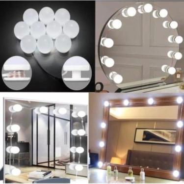 Imagem de Luz De Espelho 10 Lâmpadas Maquiagem Camarim Led - oem