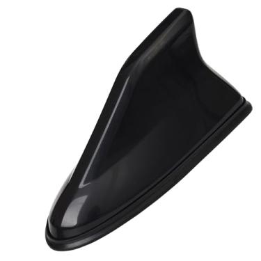 Imagem de Piano Coating Car Roof -Radio Signal Sinal de Tubarão Fin Antenna Exterior Acessórios para Automóveis (Preto)