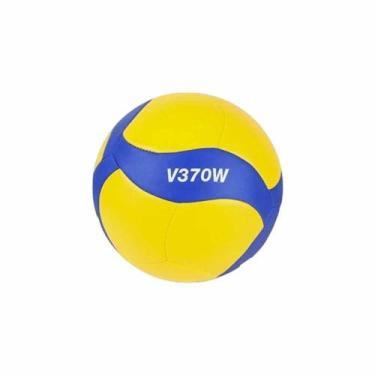 Imagem de Bola Voleibol Mikasa FIVB Unissex V370W, Amarelo, Azul, U