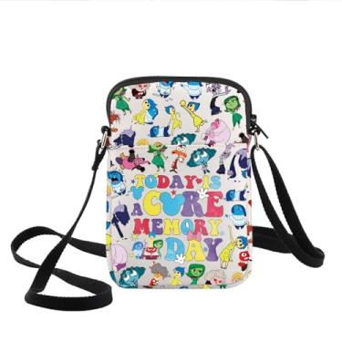 Imagem de KEYCHIN Joy & Sadness & Fear Personagens Bolsa tiracolo Anger & Disgust Fans Gift Today Is A Core Memory Day Shoulder Bag, Rat-cb, Tendência