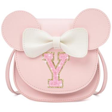 Imagem de OYLOLA Presentes de aniversário para meninas de 3, 4, 5, 6, 7 e 8 anos, bolsa infantil para meninas pequenas, presente para meninas, Rosa-rosa brilhante, Y