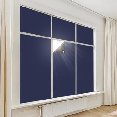 Imagem de AIFOTO Cortinas blecaute – Cortinas blackout para quarto, cortinas pretas, persianas, cobertura de janela, coberturas de sombra, portátil, escurecimento de quarto, claraboia de viagem