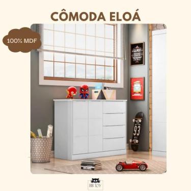 Imagem de Cômoda Infantil Eloá Branca _ Phoenix Baby