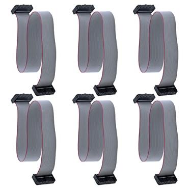 Imagem de Conector de cabo de dados Antrader USB ASP ISP JTAG AVR Wire IDC Flat Ribbon, Gray, Black, 20P-30CM