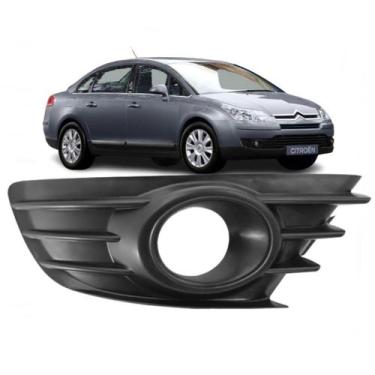 Imagem de Grade Milha Parachoque Citroen C4 Pallas 2008 Até 2010 Com Furo - Reto