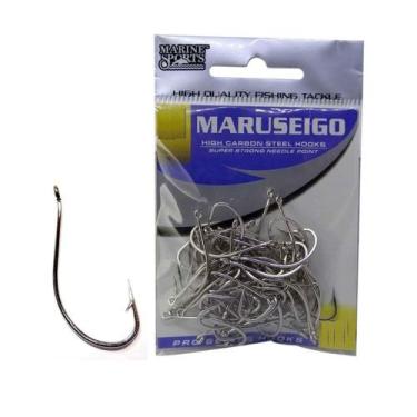 Imagem de Anzol Marine Sports Maruseigo Nickel Prateado N16 C/50