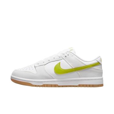 Imagem de Nike Tênis feminino Dunk Low, Branco/amarelo goma/cacto brilhante, 35