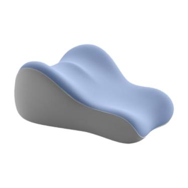 Imagem de SiaBiced Travesseiro de leitura, suporte para cintura, almofada de elevação de perna, espuma de memória portátil, ergonômico para escritório, Azul