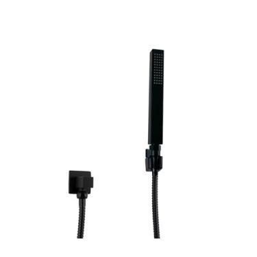 Imagem de Ducha Higienica ABS Preto Fosco com Mangueira 120 cm e Registro