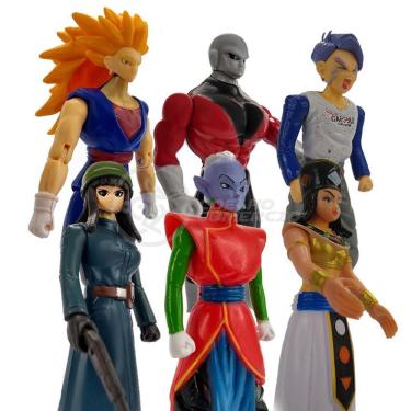 Imagem de Kit 6 Bonecos Dragon Ball Vegetto Ssj3 Jiren Trunks