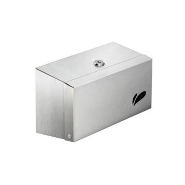 Imagem de Mini Toalheiro Parede Biovis Quadra Inox 250 Toalhas