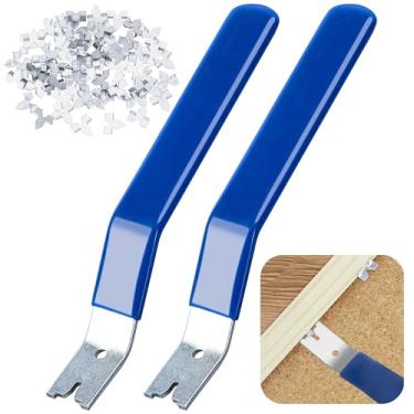 Imagem de Nkiy Quen Pacote com 2 ferramentas de ponta de vidraceiro, chave de ponta de vidro com 200 pontos de pressão, ferramenta de configuração de pontos de pressão de vidraceiro para instalação de vidro de