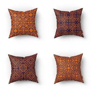 Imagem de Kit Almofadas Decorativas Estampadas 35x35cm Modelo 028