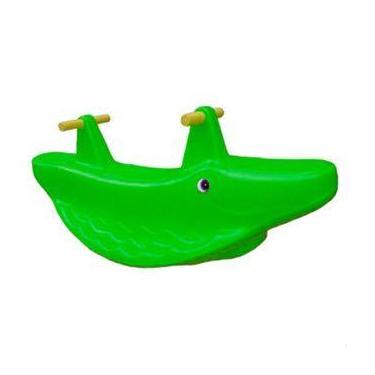 Imagem de Gangorra Infantil Jacaré para 2 Crianças  Brinquedo Educativo para Cre