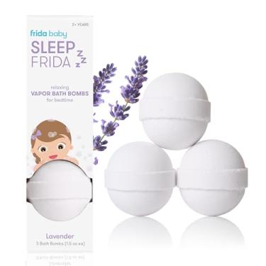 Imagem de Frida Baby Bombas de banho naturais para dormir, cesta de Páscoa para crianças, bombas de banho de óleo essencial de lavanda para dormir, bombas de banho relaxantes e calmantes com óleo de