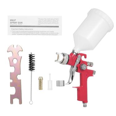 Imagem de CIADAZ AB-17P Mini máquina de pulverização de alto volume e baixa pressão Kit de pulverizador de tinta a ar Pulverizador de pintura profissional Máquina de pulverização de tinta portátil com bico de 1