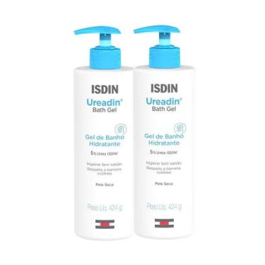 Imagem de Kit 2 Ureadin Bath Gel Isdin Gel de Banho Hidratante 424g