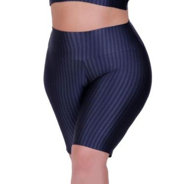 Imagem de Bermuda para Academia Plus Size Fitness Cintura Alta 3D - c10 BERMUDA 