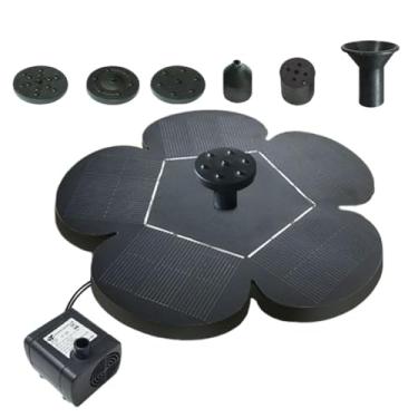 Imagem de Rrlihjgu Fonte Solar - Banho de Pássaros com Fonte Solar | Banheira De Pássaros Com Cascata Silenciosa Para Jardim Pátio Varanda Deck De Piscina