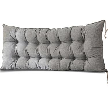 Imagem de Almofada Beh Impermeável Para Interior E Exterior, Almofada S, Almofada De Assento De Baloiço Beh Para Pátio De Espreguiçadeira Jardim Espreguiçadeira Beh, Sofá De Sofá, Light Gray, 200cm