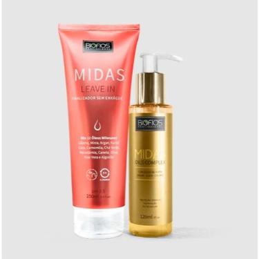 Imagem de Kit Finalizador Capilar Midas Leave in + Oils complex Óleo de argan - 