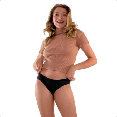 Imagem de Kit 4 Calcinhas Absorventes Menstruais Reutilizáveis para Fluxo Leve à Moderado - Não Marca na Roupa, Anti-Odor, Anti-Vazamento, Hipoalergênica, Prática e Econômica (P)