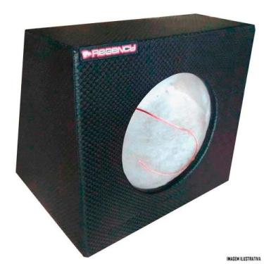Imagem de Caixa 1 Subwoofer 10" Polegadas Selada 21 Litros Preto Regency
