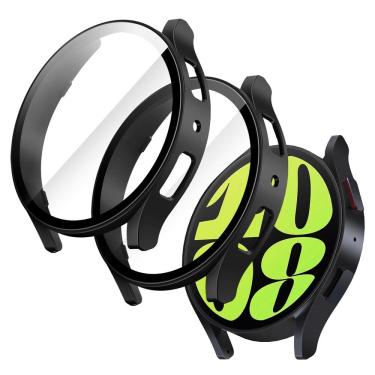 Imagem de Capa protetora com protetor de tela para Samsung Galaxy Watch 6 44 mm JeTech, pacote com 2